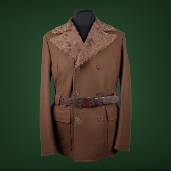 $4500 Belstaff Luxurious Black Label Catwalk Wool Astrakhan Avus Jacket Size L - Picture 2 of 11